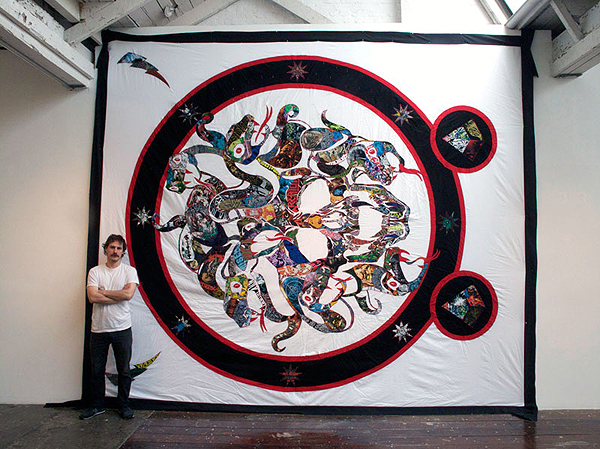 Ben Venom metal quilt metal quilt Ben Venoms Heavy Metal Quilt