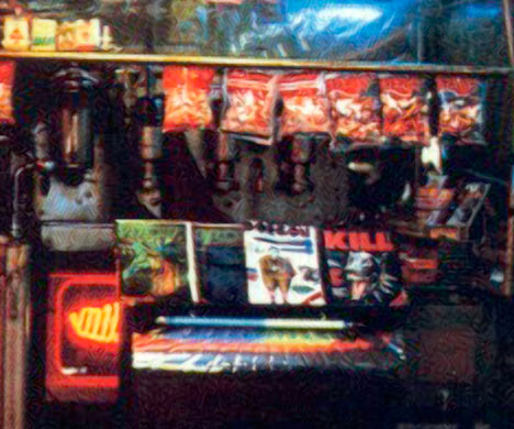 city magazine stand