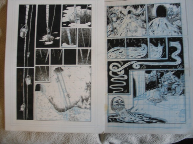 Print version of The Secret Voice "bucket scene" Print version of The Secret Voice "bucket scene"