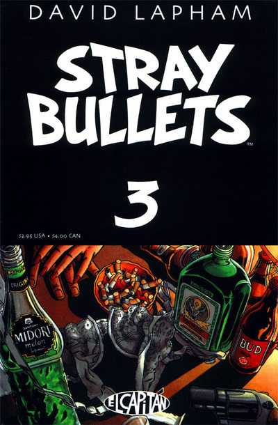 Stray Bullets issue 3 "The Party" cover